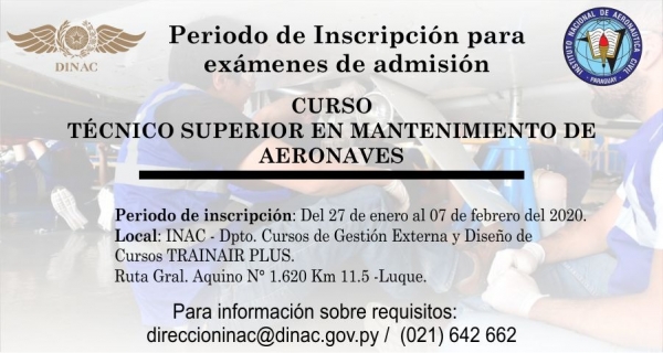 ¿Te gustaría ser TÉCNICO SUPERIOR EN MANTENIMIENTO DE AERONAVES?