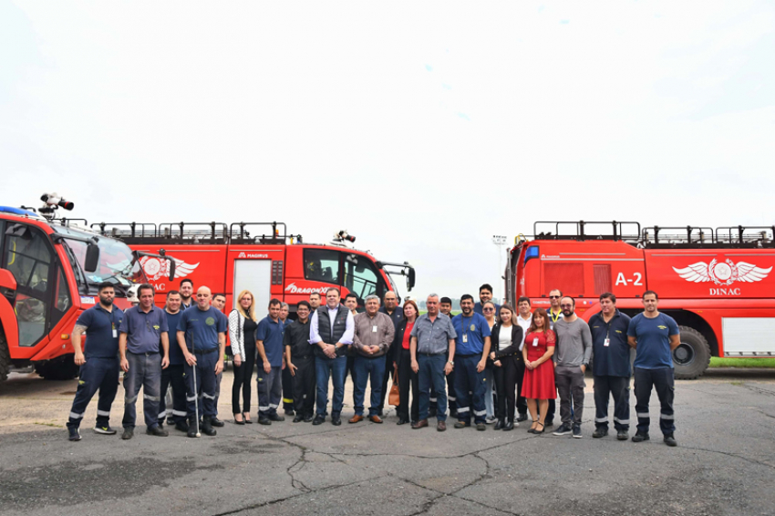 Día del Bombero Aeroportuario en el Aeropuerto Internacional Silvio Pettirossi