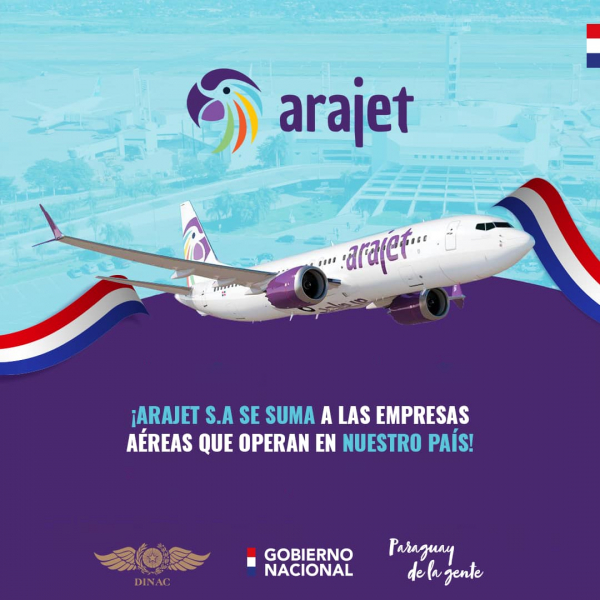 ARAJET S.A SE SUMA A LAS EMPRESAS AÉREAS QUE OPERAN EN NUESTRO PAÍS.