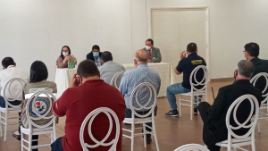 Reunion de trabajo en el Aeropuerto Internacional Guaraní.