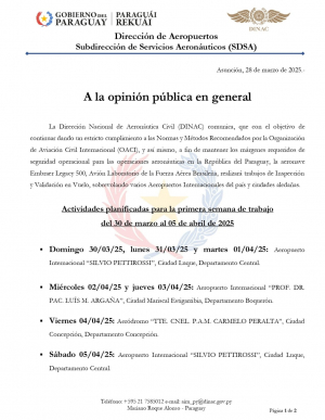 COMUNICADO