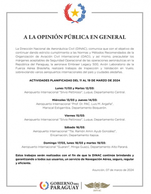 COMUNICADO A LA OPINIÓN PÚBLICA