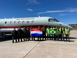 Itinerario de la aeronave Embraer Legacy 500 de la Fuerza Aérea Brasileña.